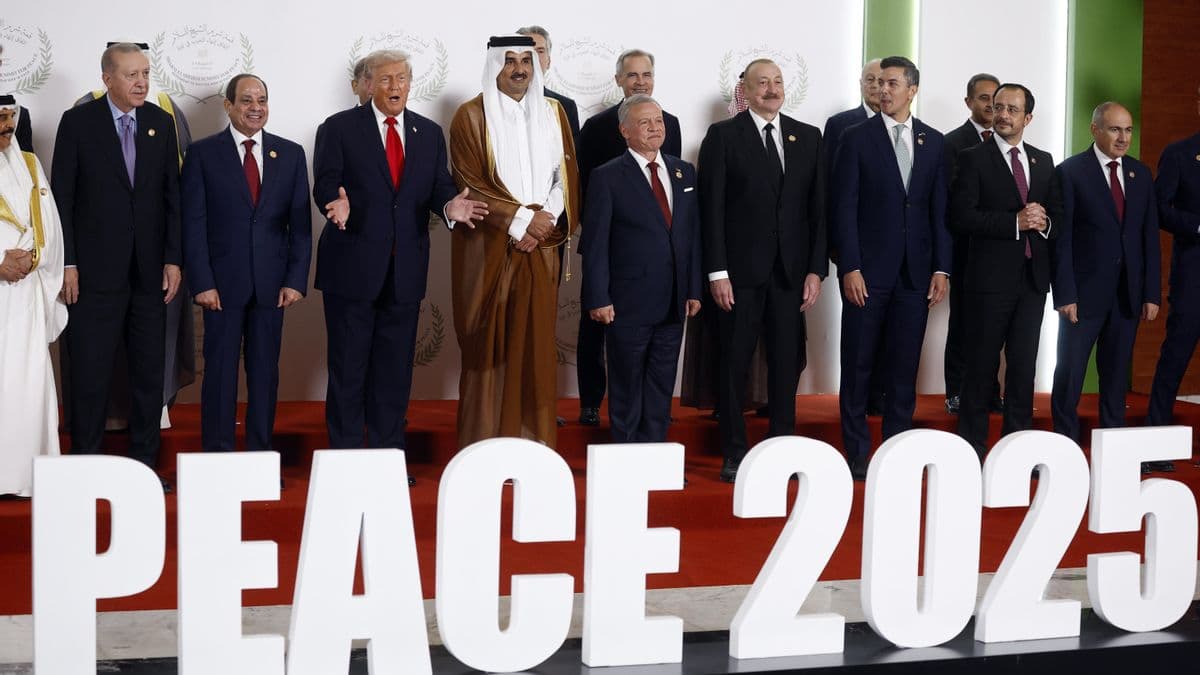 Trump presenta acuerdo de paz en Gaza como un logro histórico en cumbre mundial
