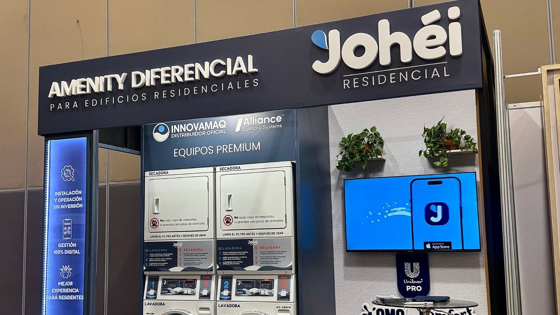 Johéi Residencial apunta al sector inmobiliario con lavanderías premium para edificios