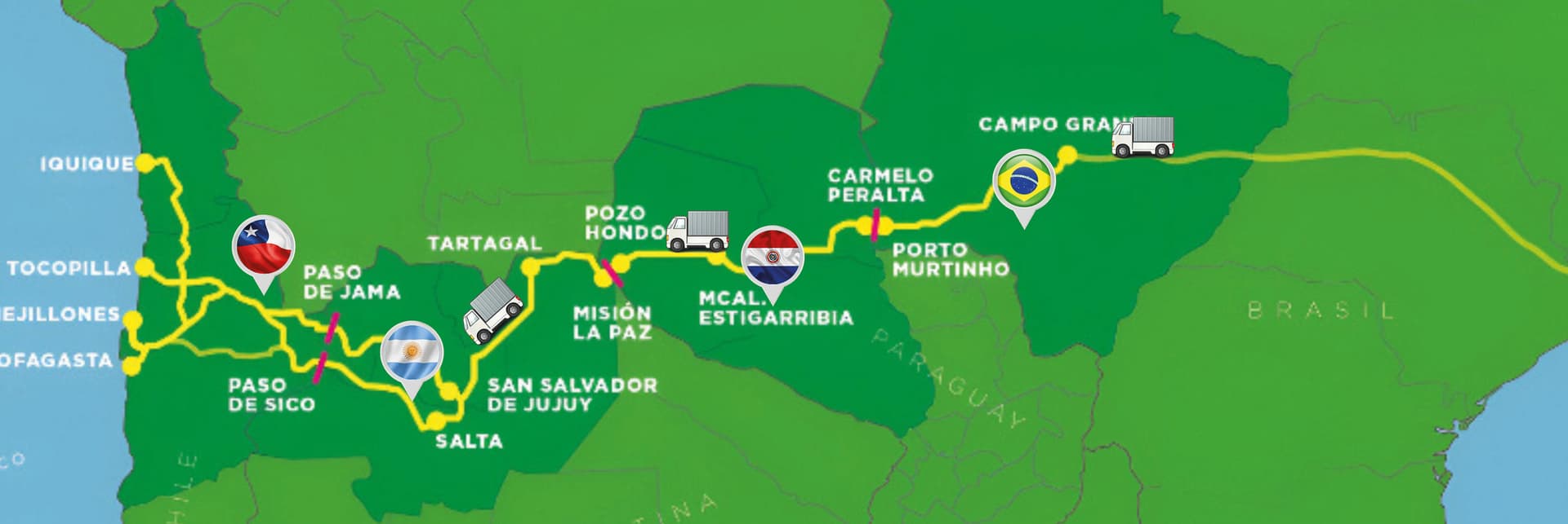 Cuatro países, dos océanos, un corredor vial: ¡Paraguay, nexo del Cono Sur!